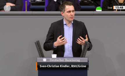 Sven-Christian Kindler im Bundestag