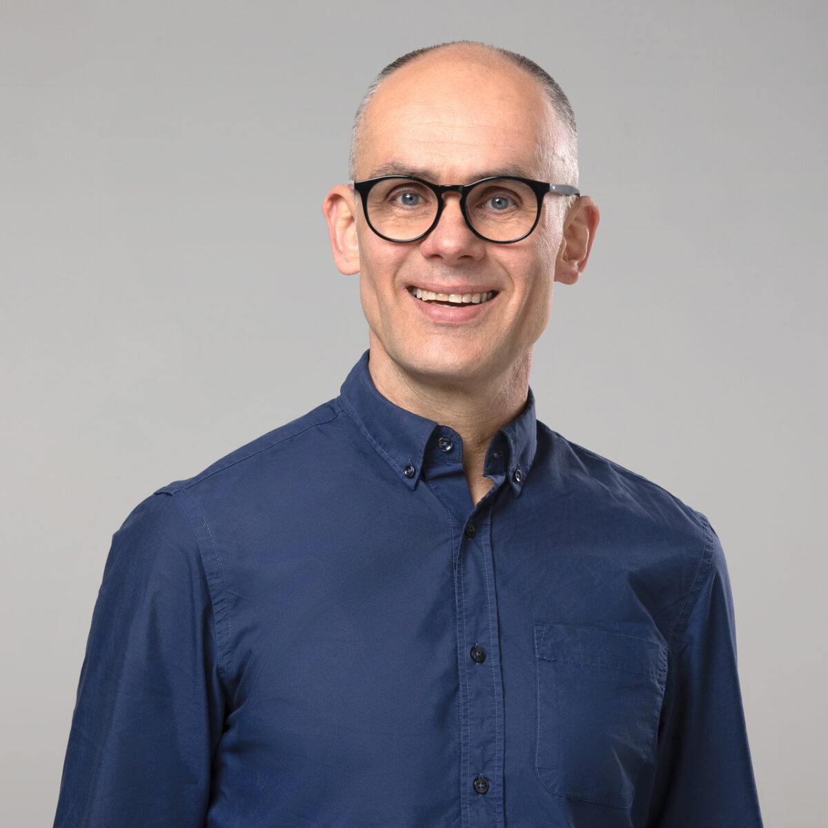 Michael Rinker, lächelnd.