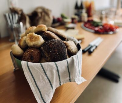 Brötchen beim Grünen Frühstück