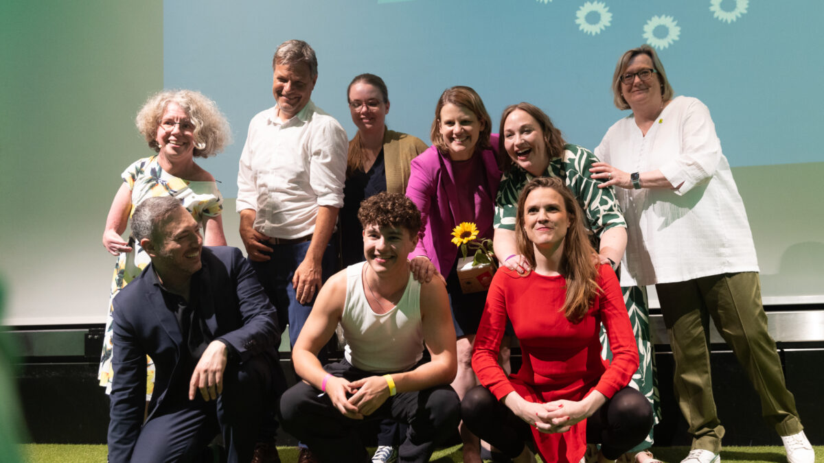 Katrin Langensiepen, Robert Habeck, Claudia Görtzen, Julia Willie Hamburg, Vicky Schwertmann, Silke Musfeldt, Sergey Lagodinsky, Leon Flores Monteiro, Terry Reintke