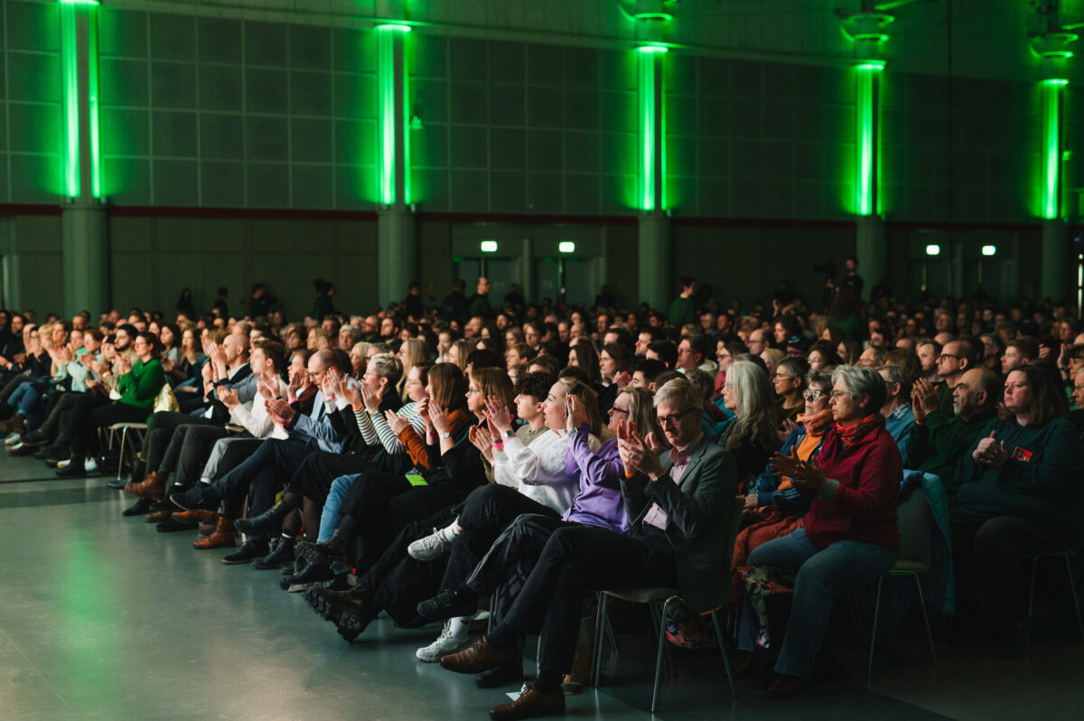 Publikum bei der Wahlkampfveranstaltung am 6. Februar