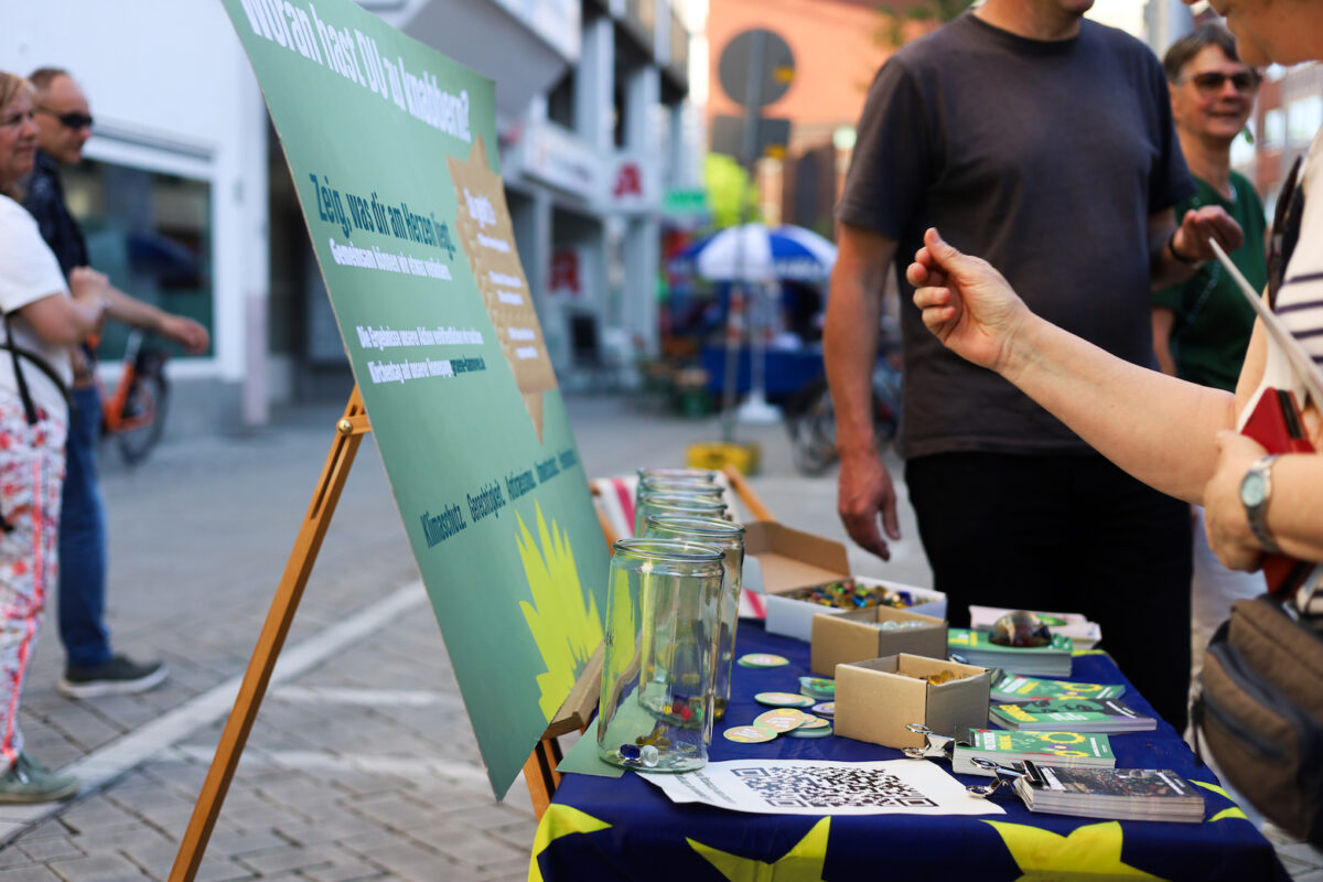 Abstimmung Woran hast du zu knabbern? auf dem Abend der Begegnung, Kirchentag 2025