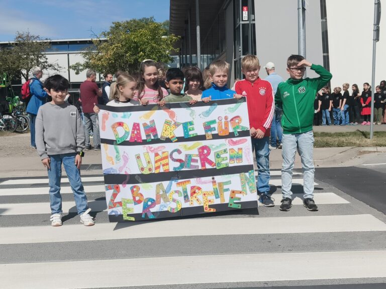 Danke für unseren Zebrastreifen