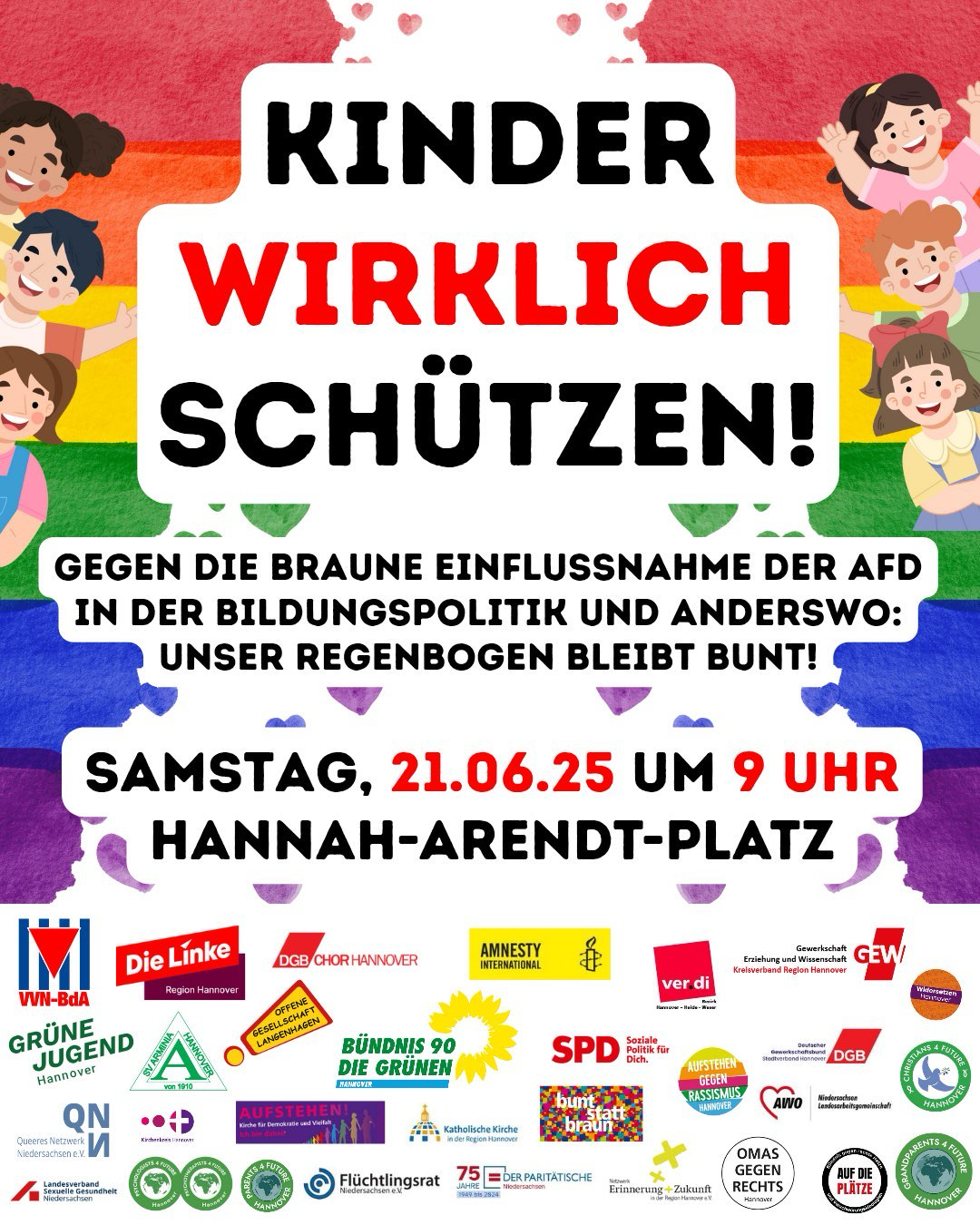 Demo Ankündigung Kinder wirklich schützen