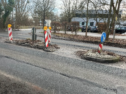 Verkehrsinsel in Döhren-Wülfel